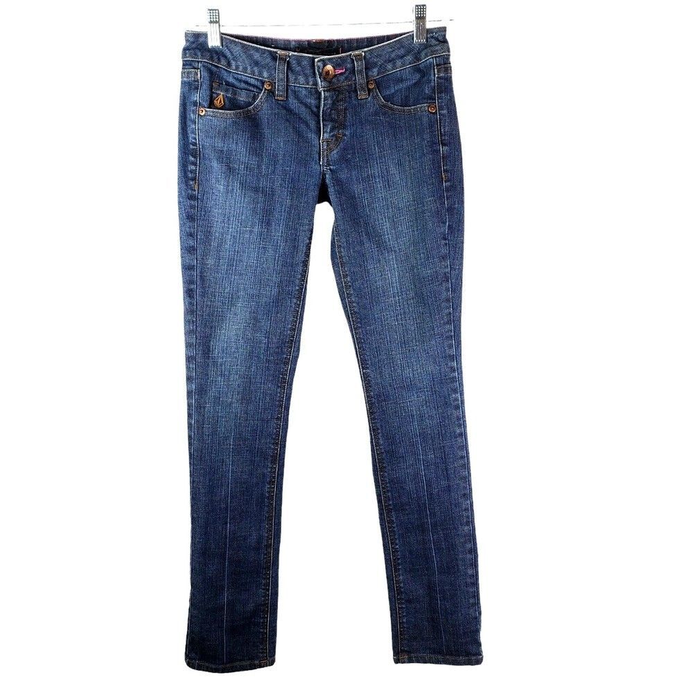 Volcom Womens Jeans Size 1 Nova 2 Skinny Liberated 28x31